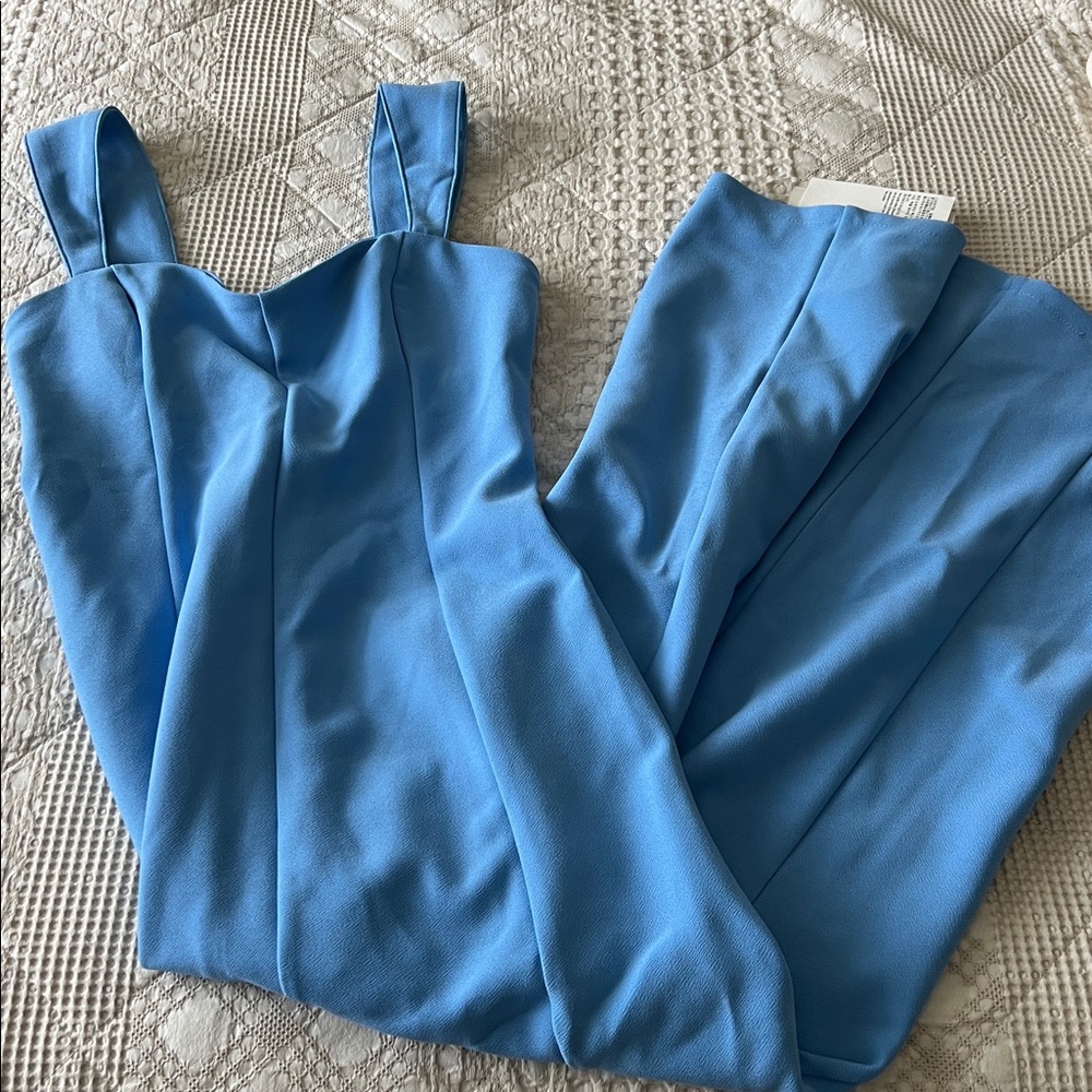 NWT Abercrombie & Fitch Strapless Blue Dress - Picture 4 of 6